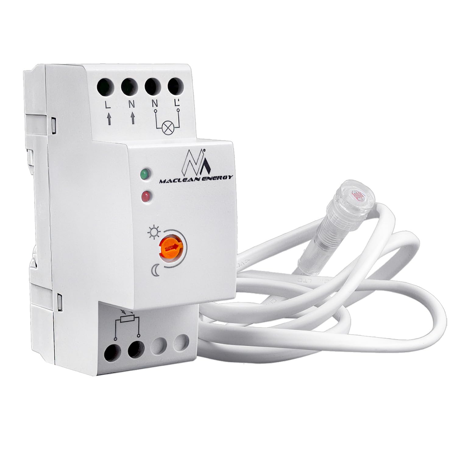 Maclean MCE83 Dämmerungssensor Hutschiene Externe Sonde 20A