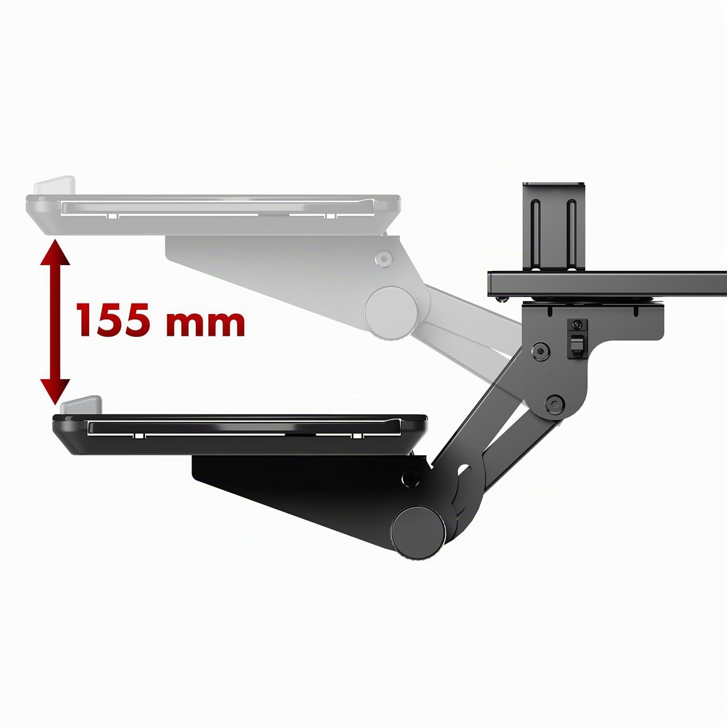 Maclean Brackets MC-156 Tastaturablage Schwarz 5 kg