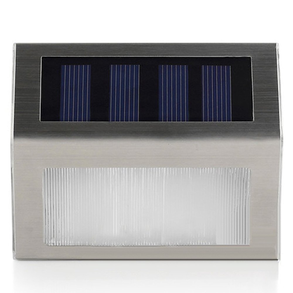 Maclean Energy MCE119 Solarlampe LED Edelstahl 2 LEDs