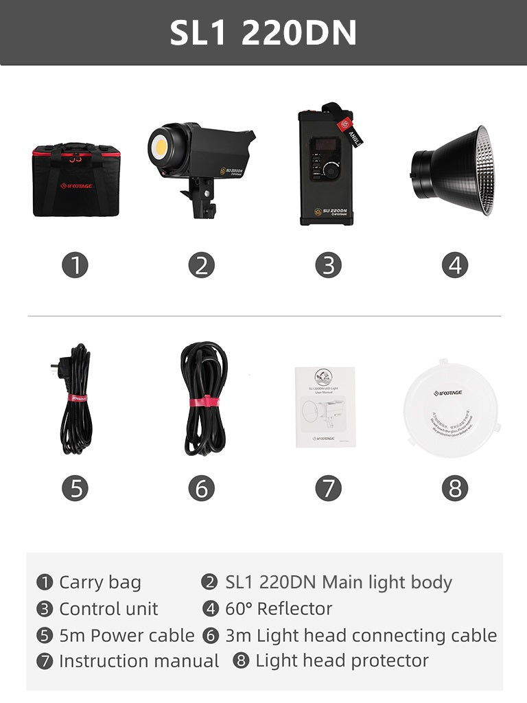 iFootage Anglerfish SL1 60DN Videolicht LED Leuchte