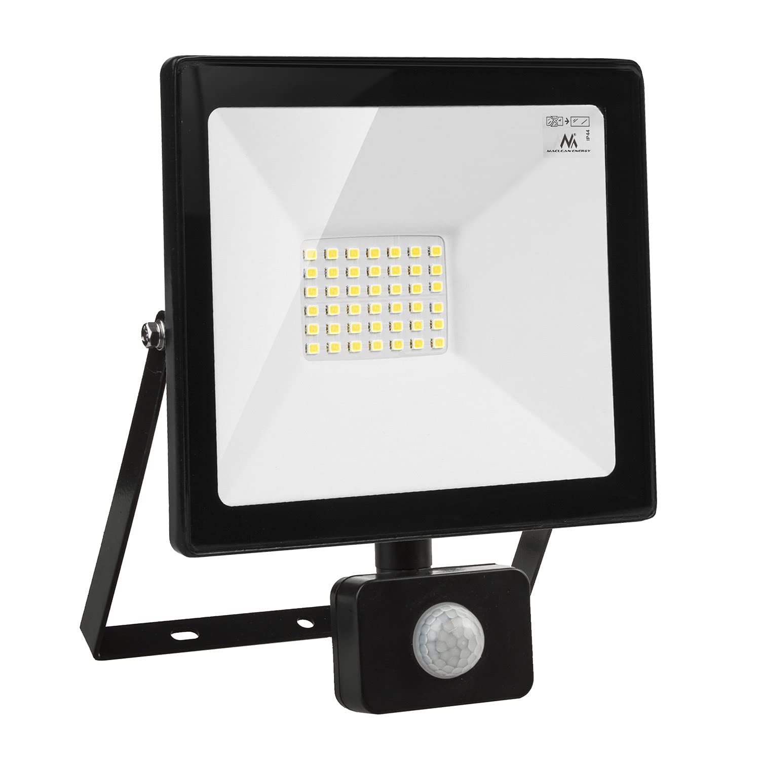 Maclean Energy MCE630 LED Strahler 30W 4000K PIR IP44