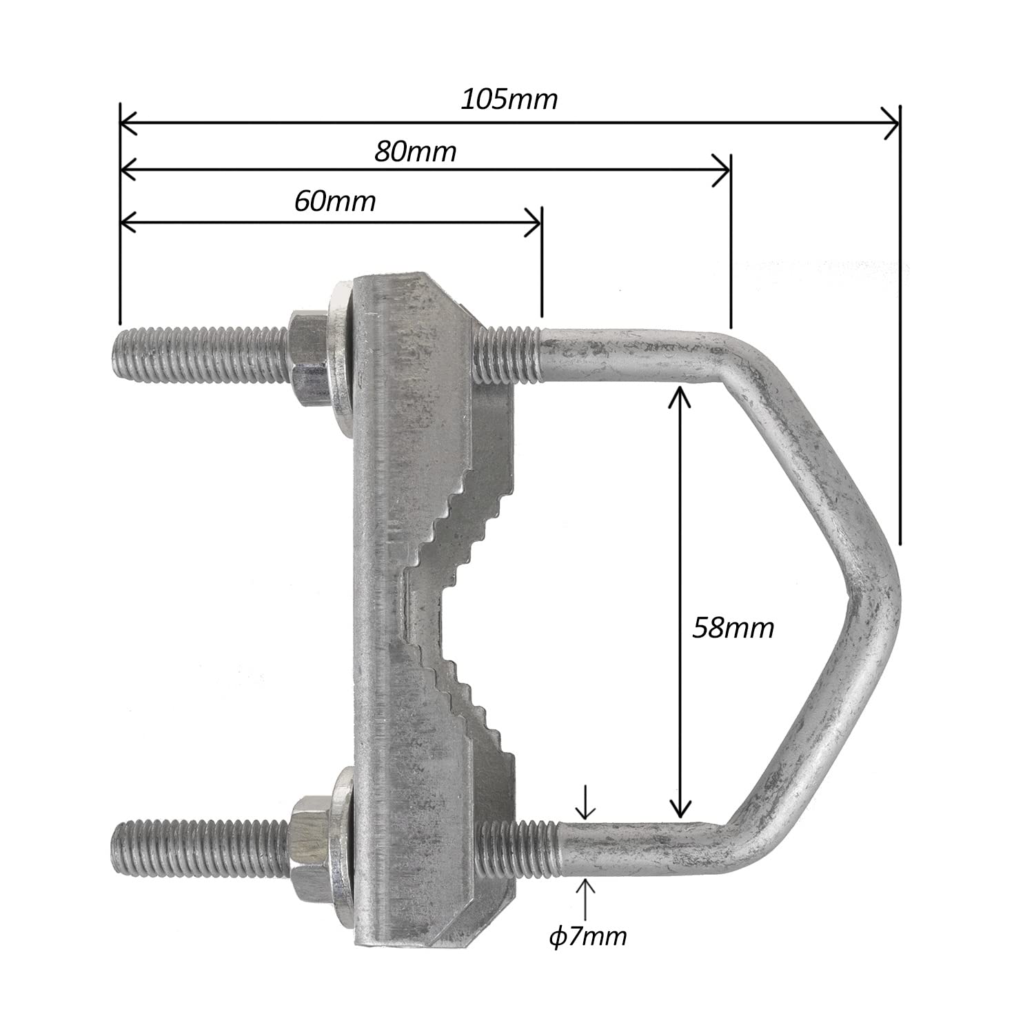 Maclean TV Systems MCTV-923 Mastschelle 58mm verzinkt