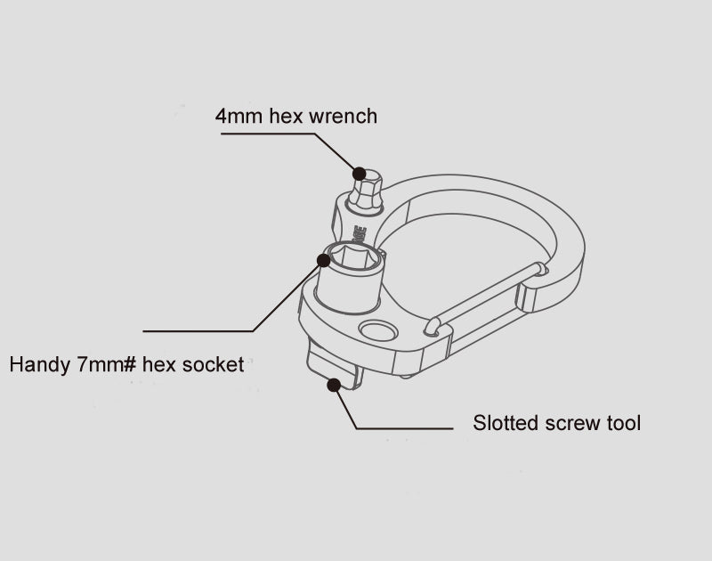 iFootage Tool Hook Rot Multitool 4mm Inbus Stativwerkzeug