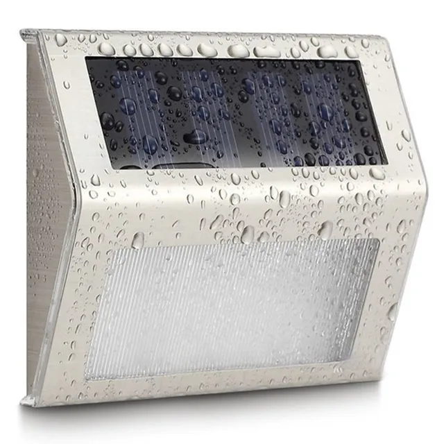Maclean Energy MCE119 Solarlampe LED Edelstahl 2 LEDs