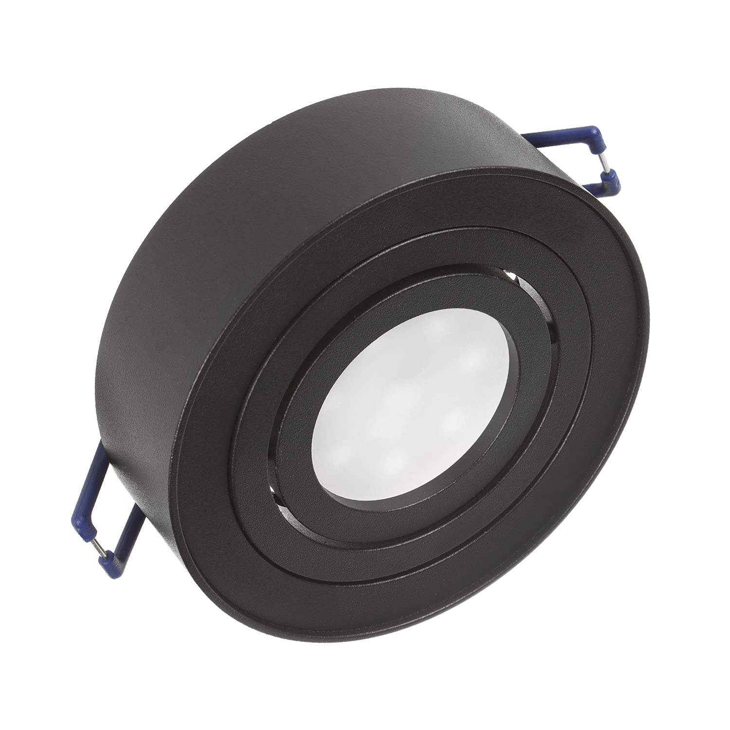 Maclean Energy MCE462B Einbaustrahler GU10 rund schwarz 7W warmweiß