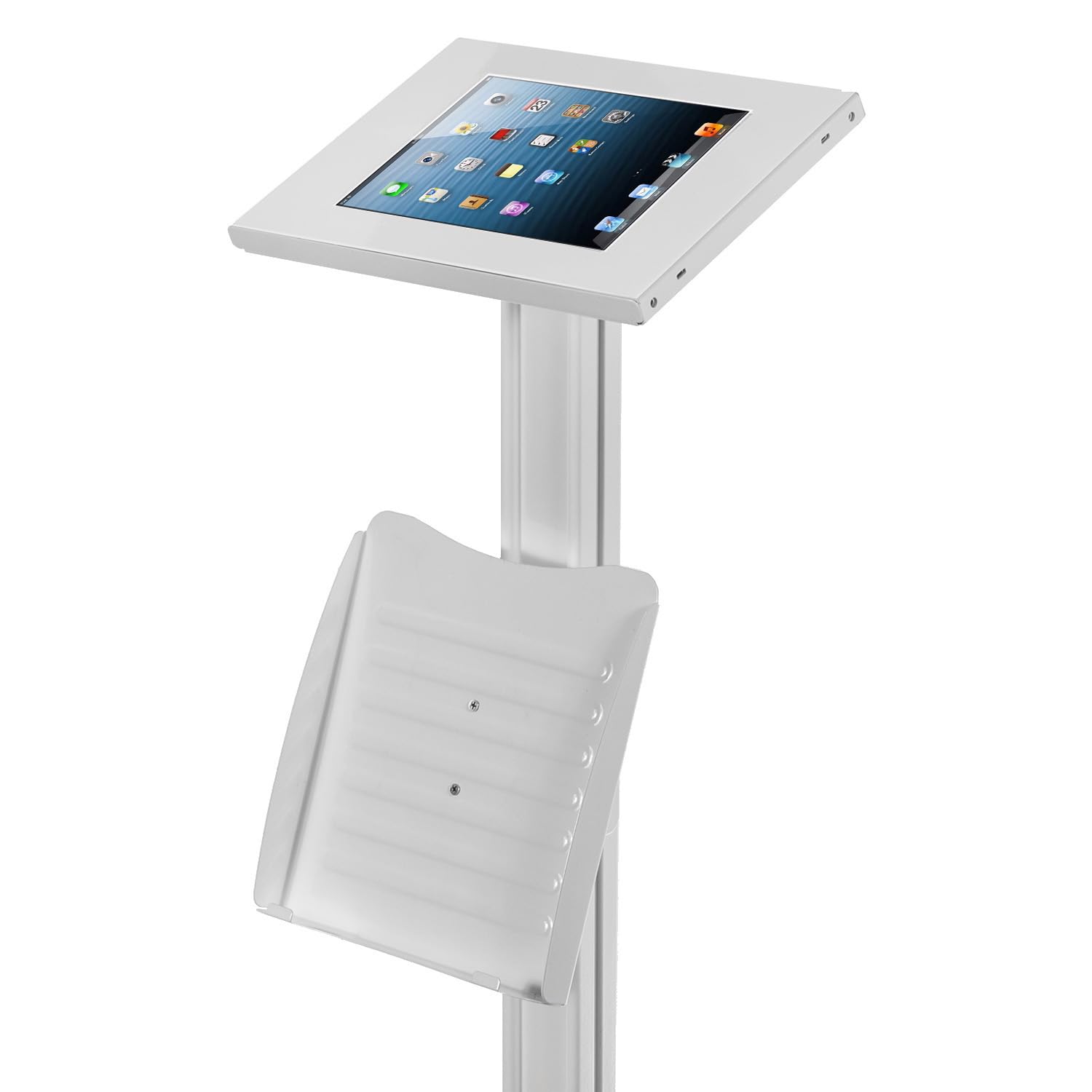 Maclean MC-724 Bodenständer Tablet Halter mit Prospekthalter