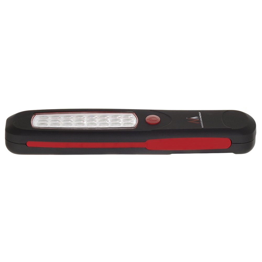 Maclean Energy Werkstattlampe 24 LED mit Magnet und Haken Schwarz