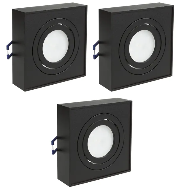 Maclean Energy MCE464B LED Einbaustrahler GU10 3er schwarz
