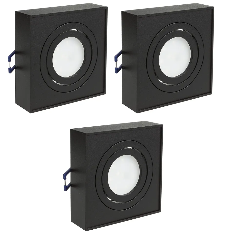 Maclean Energy MCE464B LED Einbaustrahler GU10 3er schwarz