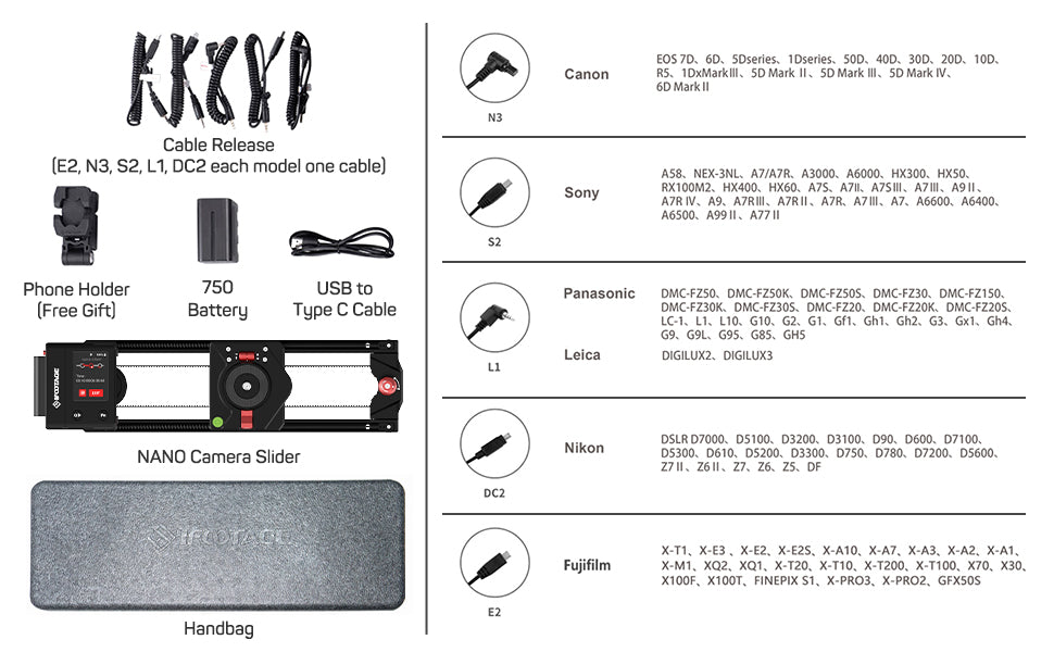 iFootage Shark Slider Nano Kamera Slider Bundle motorisiert