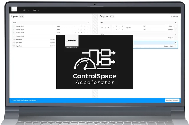 Bose Professional ControlSpace Accelerator Steuerungssoftware DSP