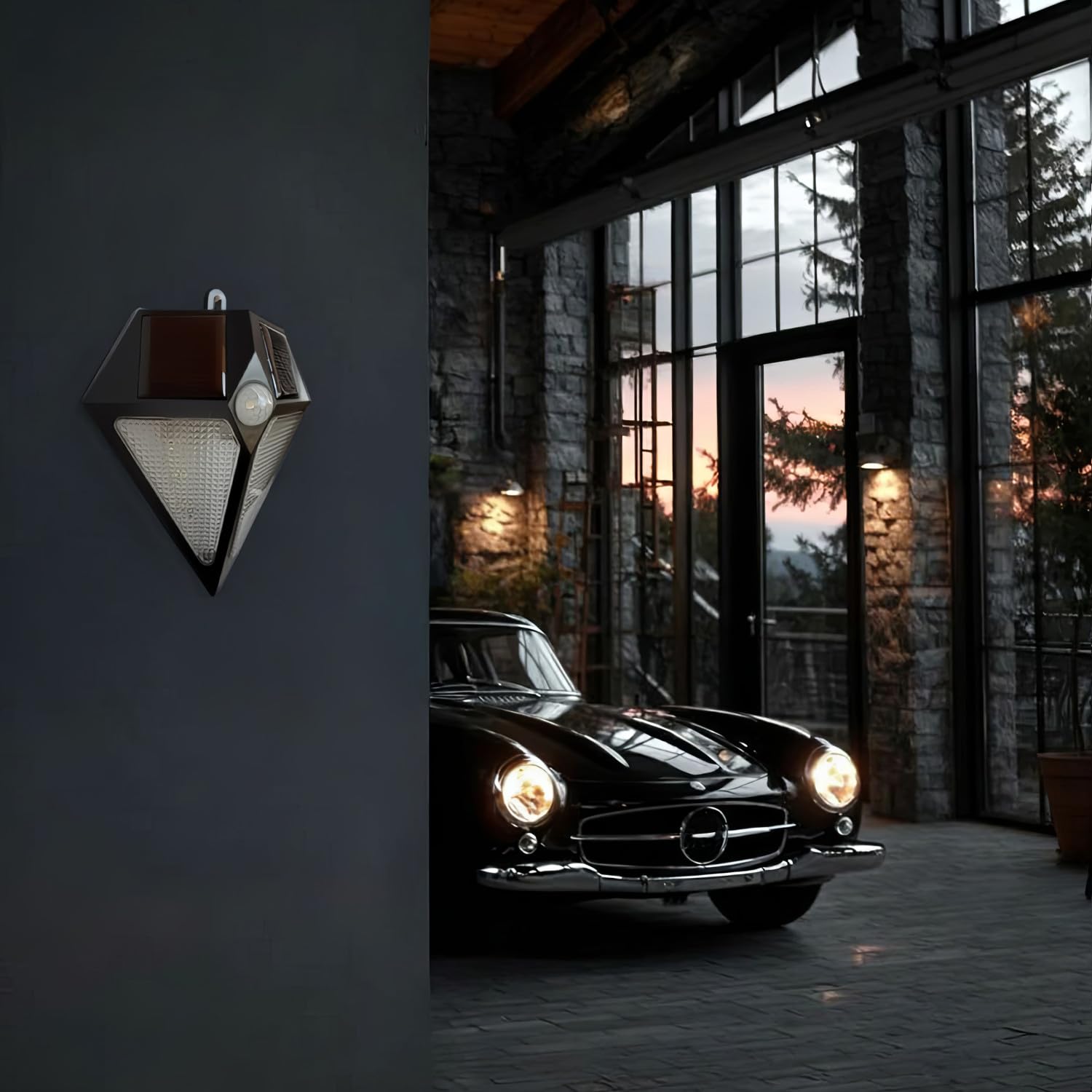 Maclean MCE168 Solarlampe Außen mit Bewegungsmelder IP65
