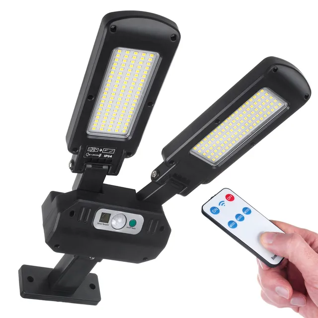 Maclean Energy MCE447 Solar Straßenlampe 2x450lm IP54