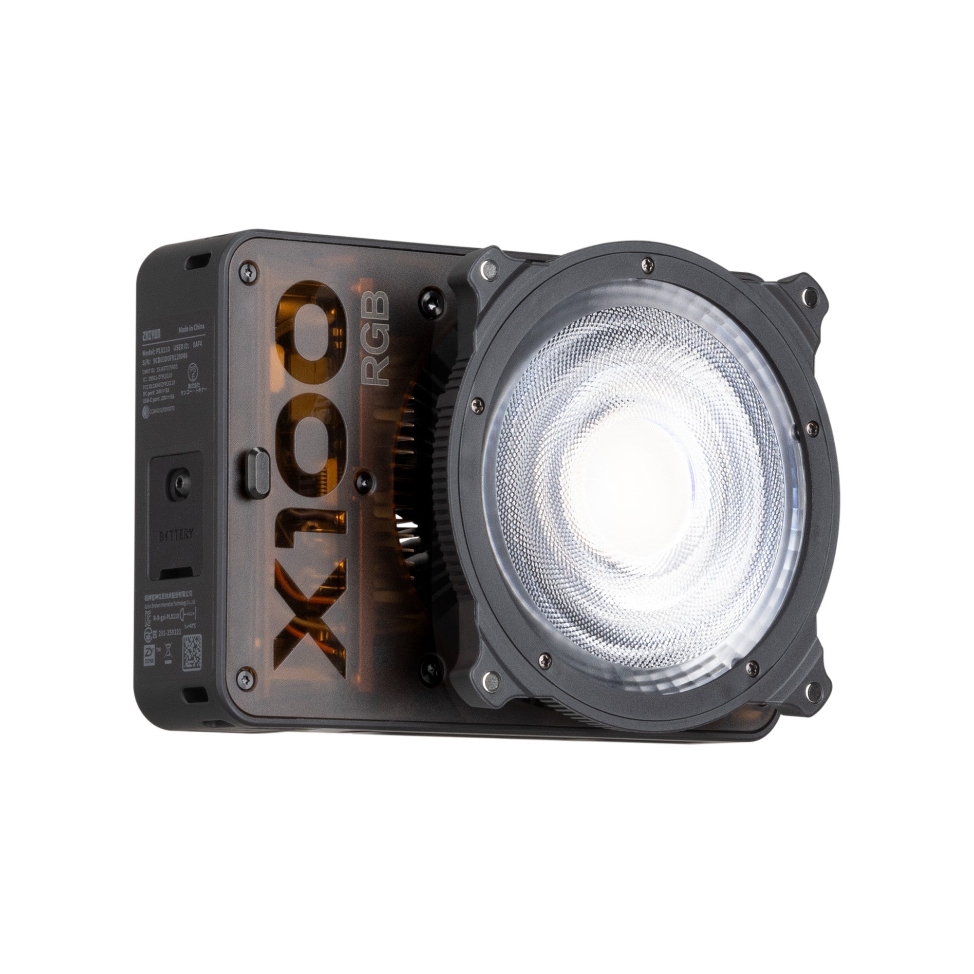 Zhiyun Molus X100 RGB Videolicht Bundle mit Spotvorsatz