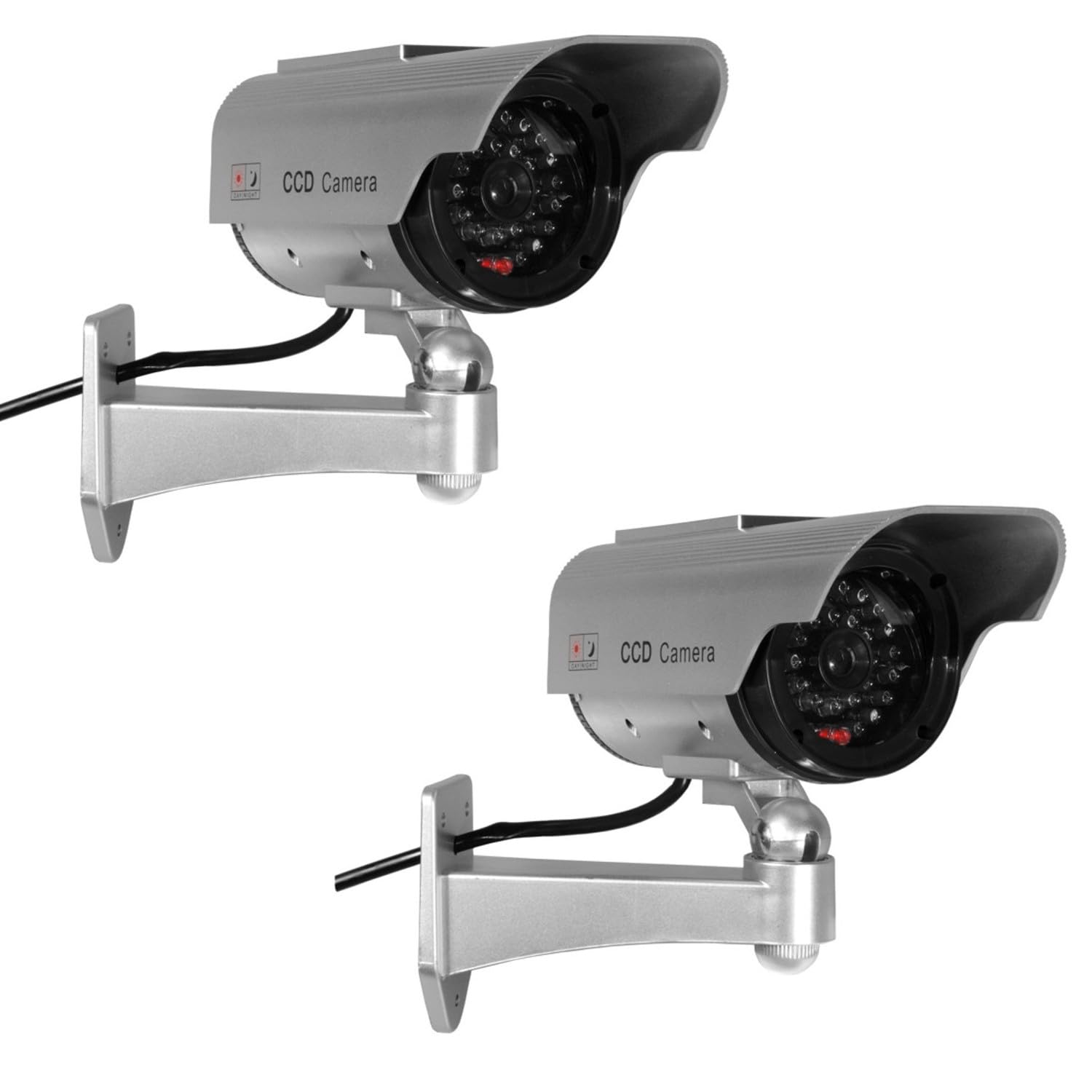Maclean SOL1200 Kamera Attrappe Solar LED 2x Stück wetterfest