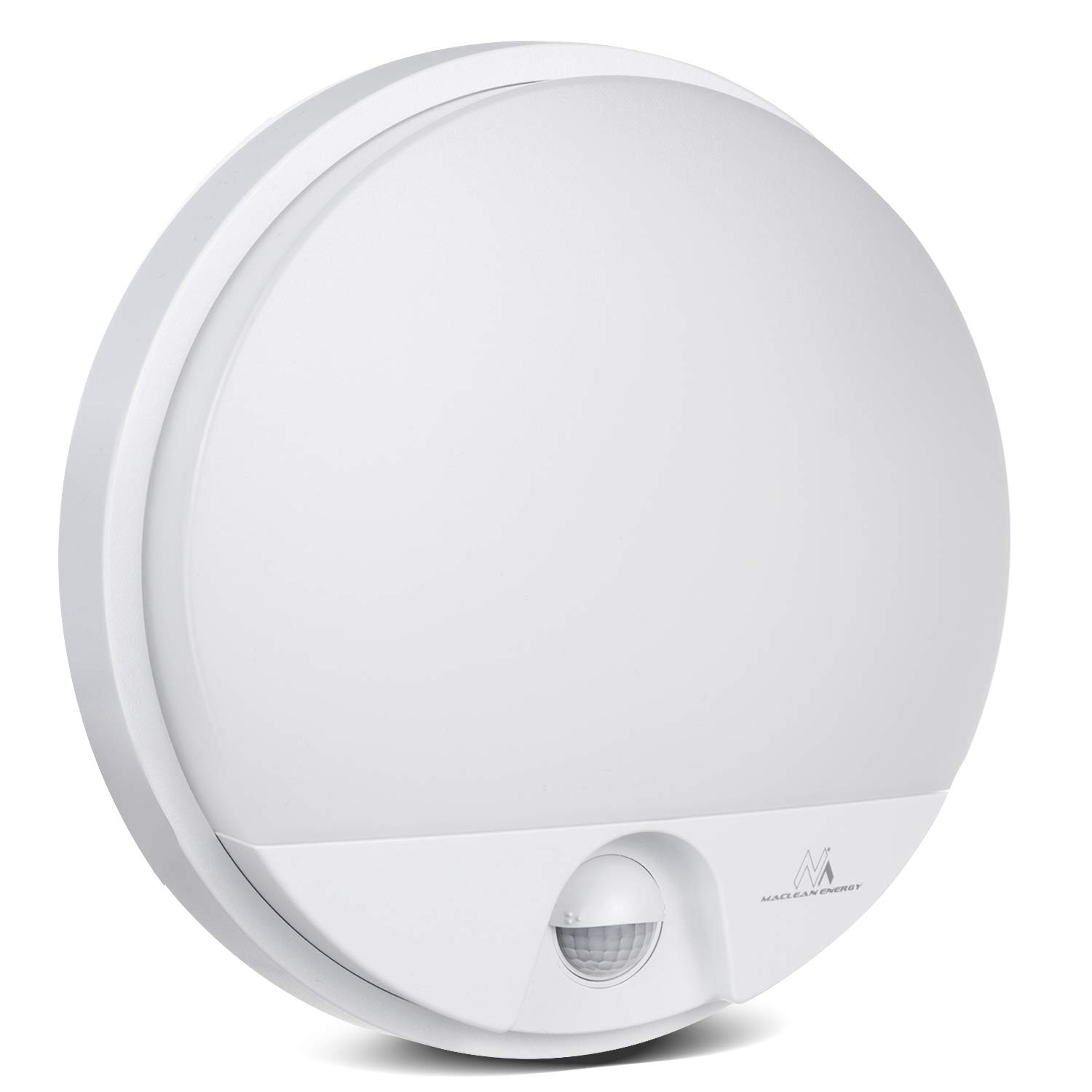 Maclean Energy MCE291 LED Wandleuchte Weiß mit Bewegungsmelder IP54