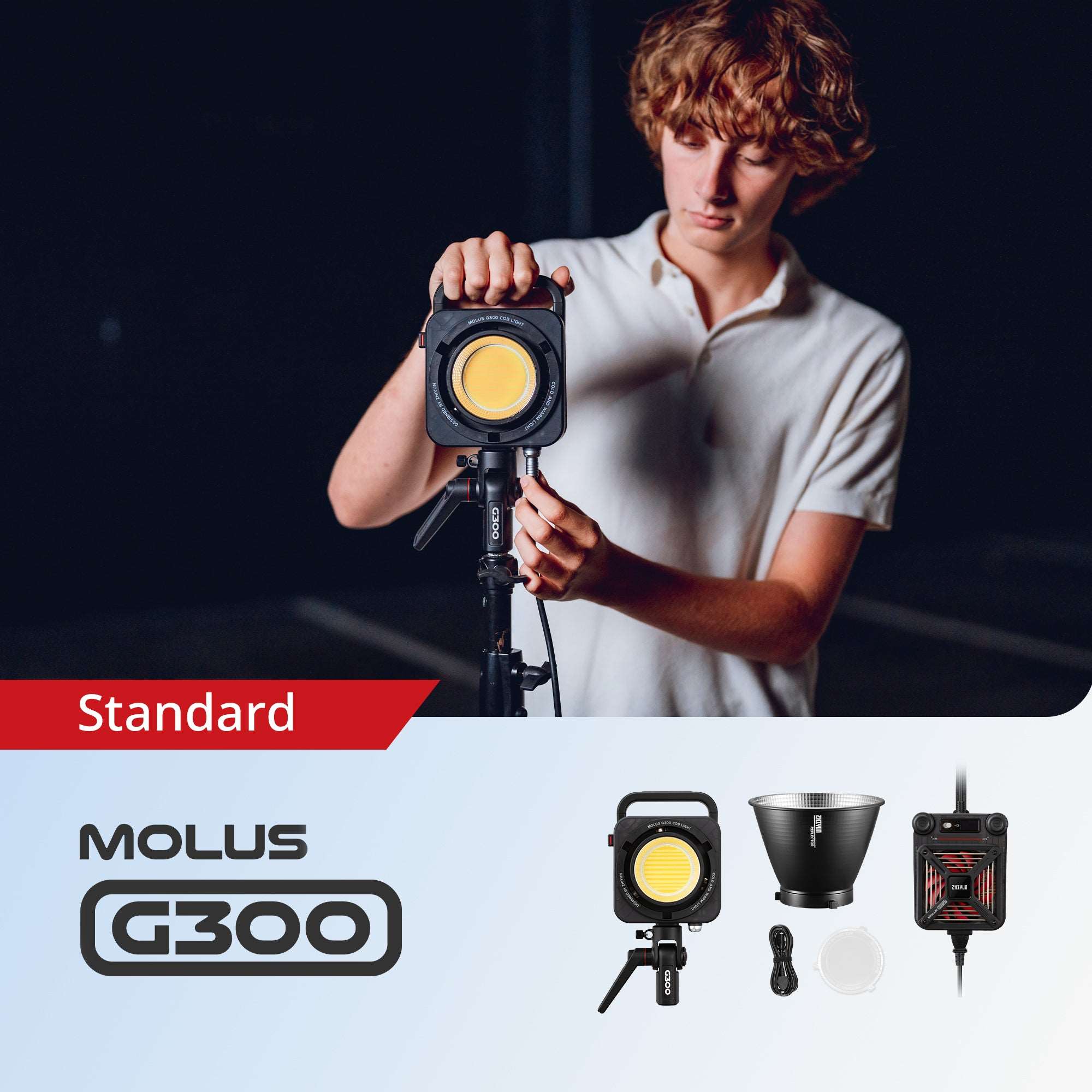 Zhiyun MOLUS G300 COB LED Videoleuchte 300W Bi-Color
