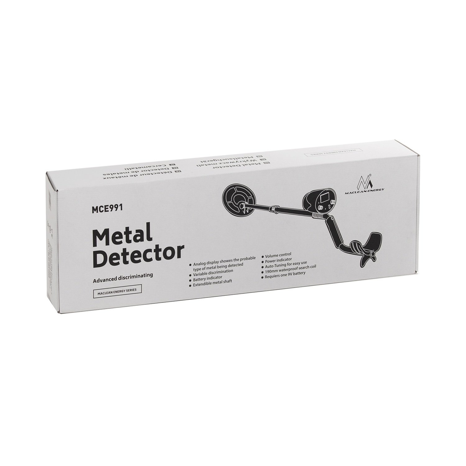 Maclean Energy MCE991 Metalldetektor 19cm DISC 1,5kg