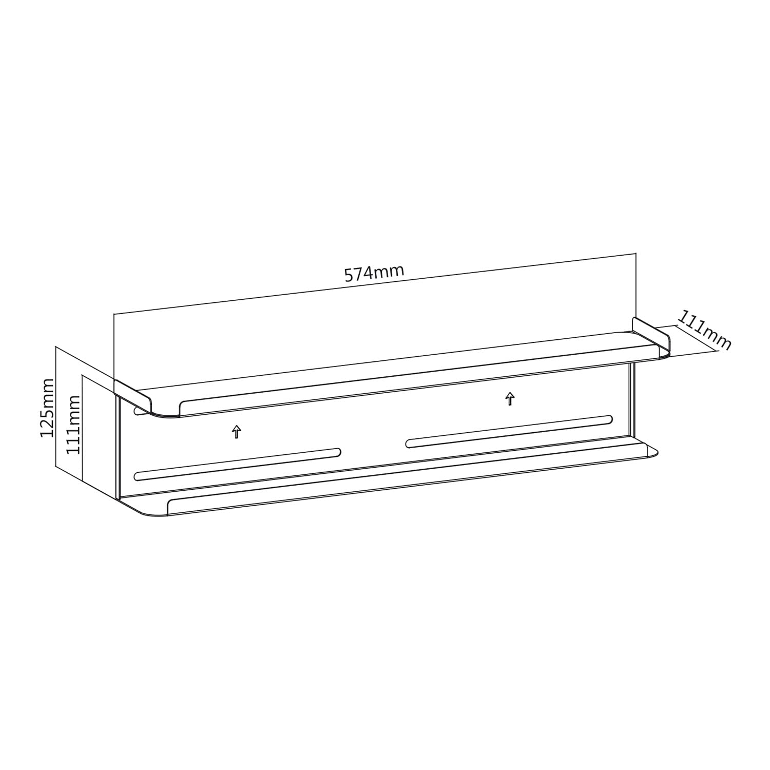 Maclean Brackets MC-904 TV-Regal VESA 2 Ablagen 2kg