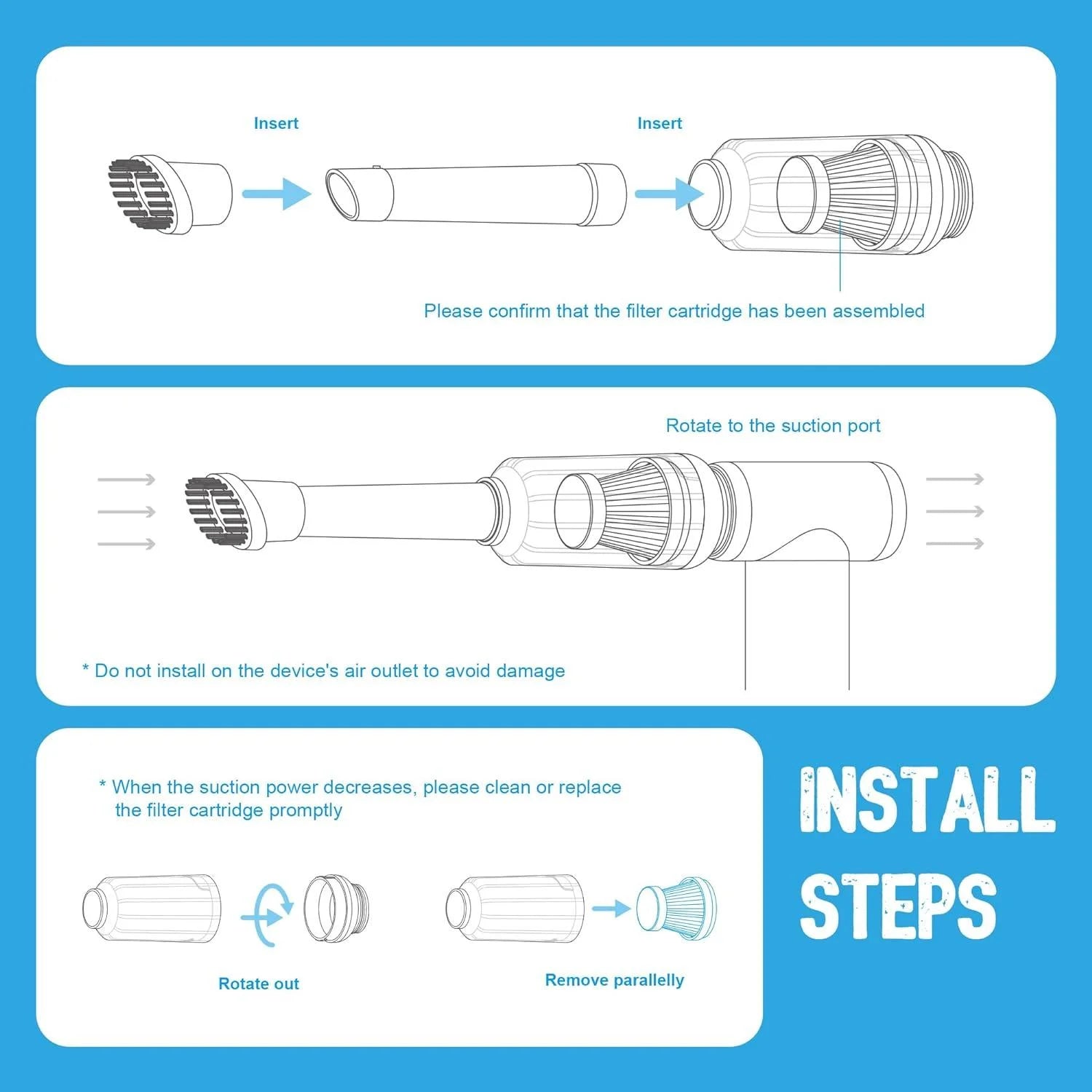 FeiyuTech KiCA Vacuum Accessory Kit Jet Fan 2/2S Zubehör Set