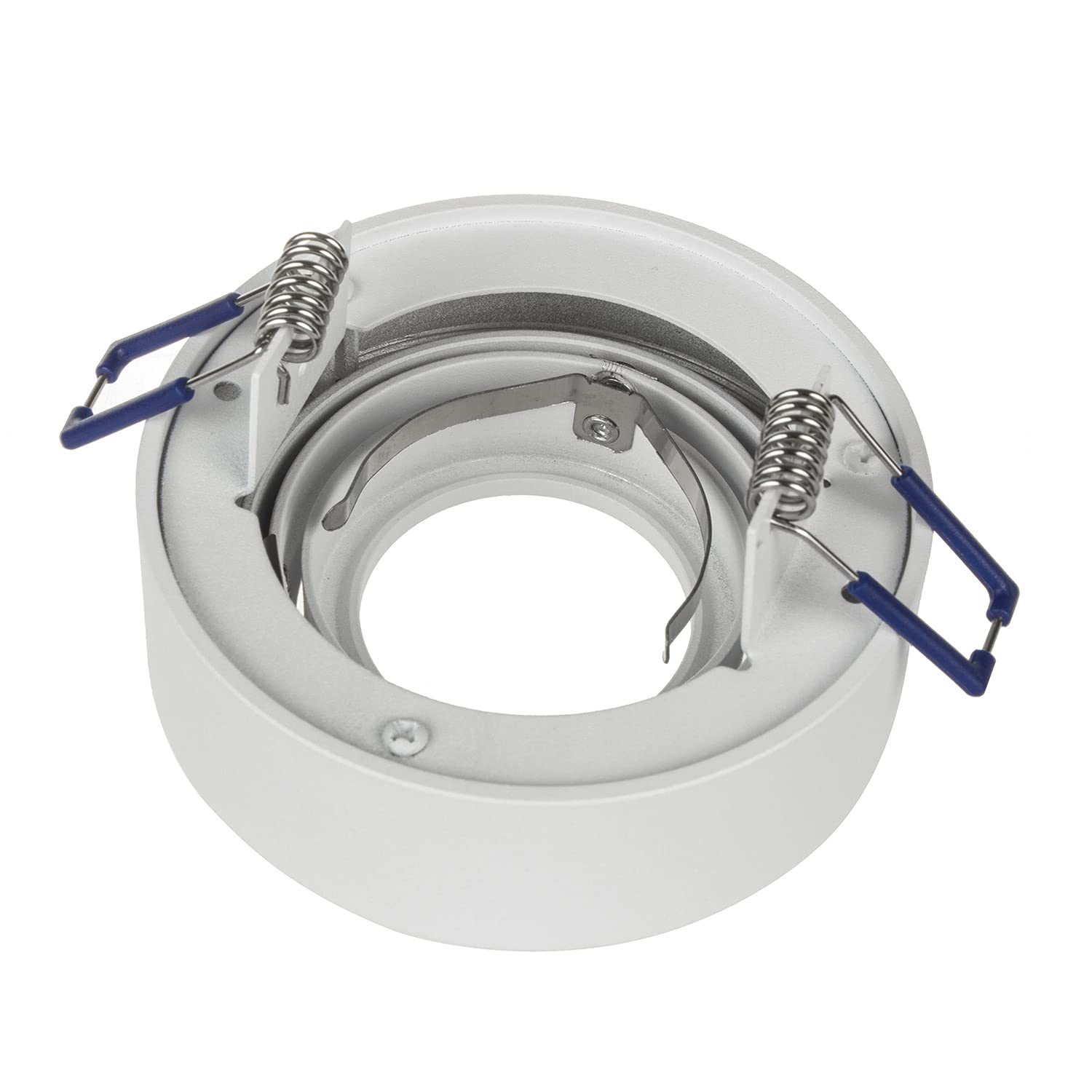 Maclean Energy MCE462W Einbaurahmen GU10 rund weiß schwenkbar