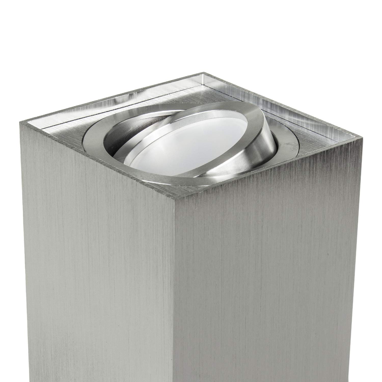 Maclean MCE426 Deckenleuchte GU10 Eckig Matt/Chrom Aluminium