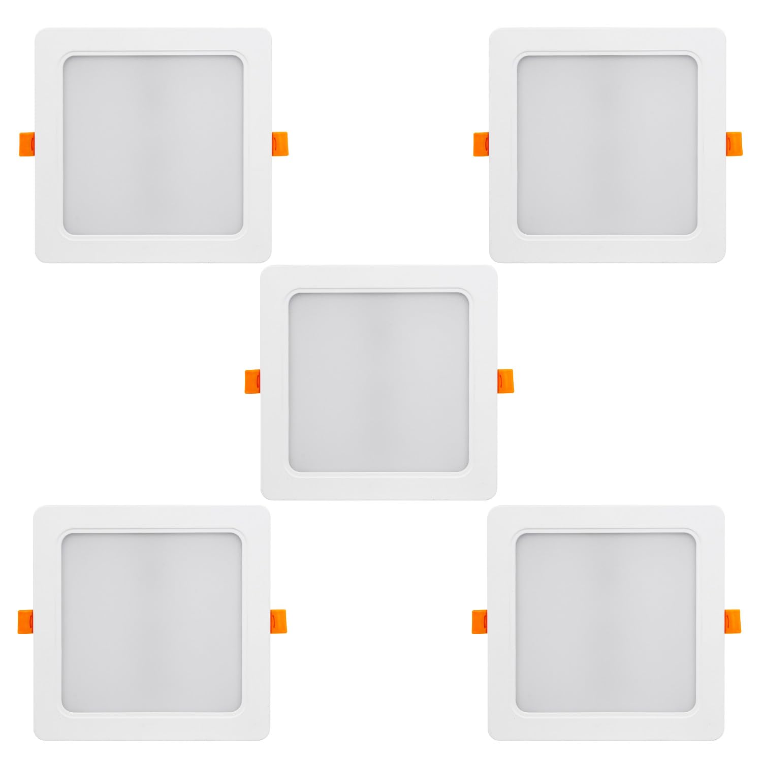 Maclean MCE374 S LED Einbaustrahler 18W Eckig 5er Pack 4000K