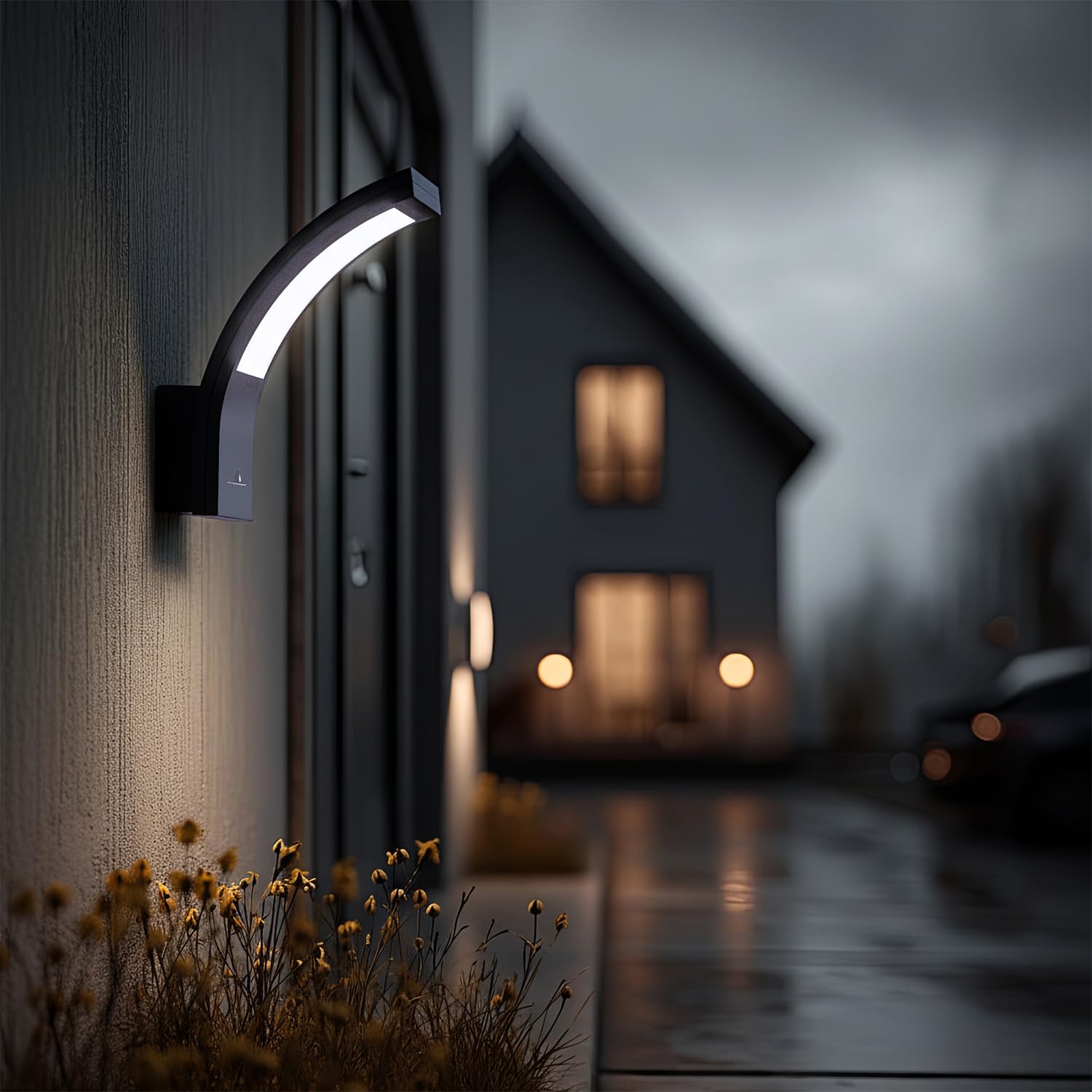Maclean MCE343 LED Außenwandleuchte 10W Neutralweiß Grau