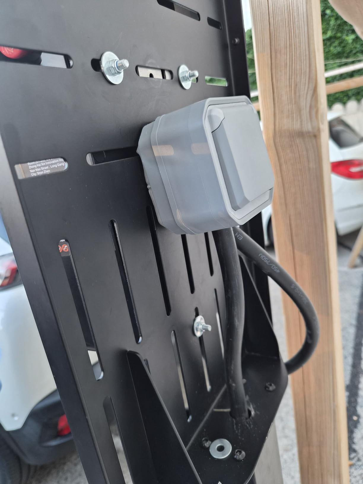 Maclean Energy MCE456 Ladeständer für Wallbox 15 kg Outdoor