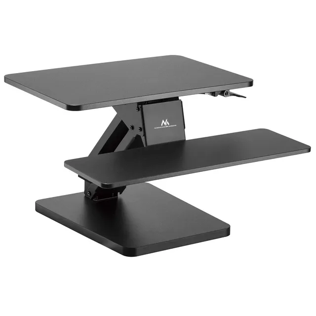 Maclean MC-882 Schreibtischaufsatz Sitz-Steh schwarz Gasfeder