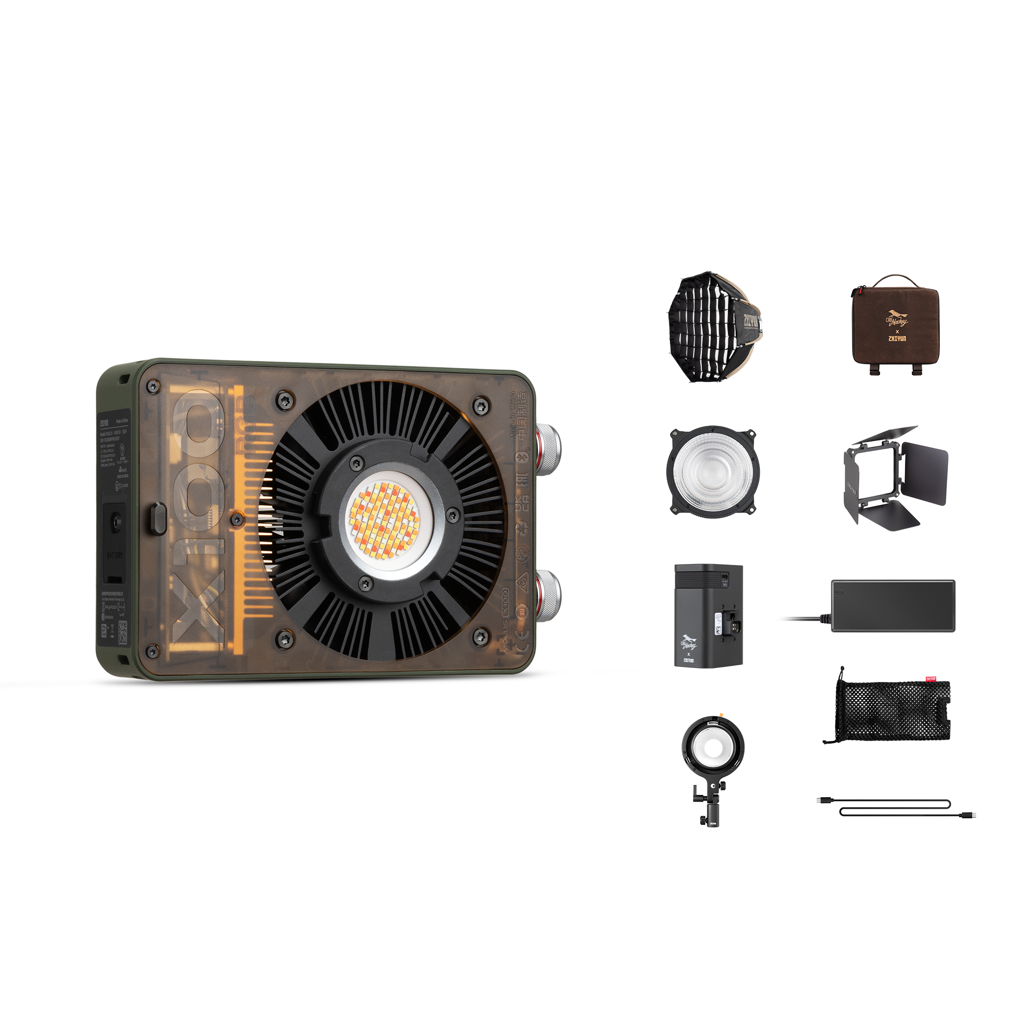 Zhiyun MOLUS X100 RGB Videoleuchte 100W schwarz Standard