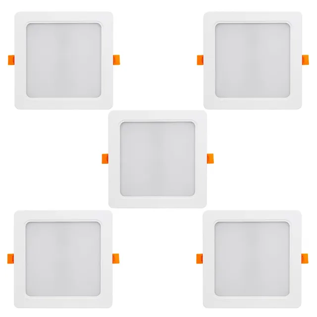 Maclean MCE374 S LED Einbaustrahler 18W Eckig 5er Pack 4000K