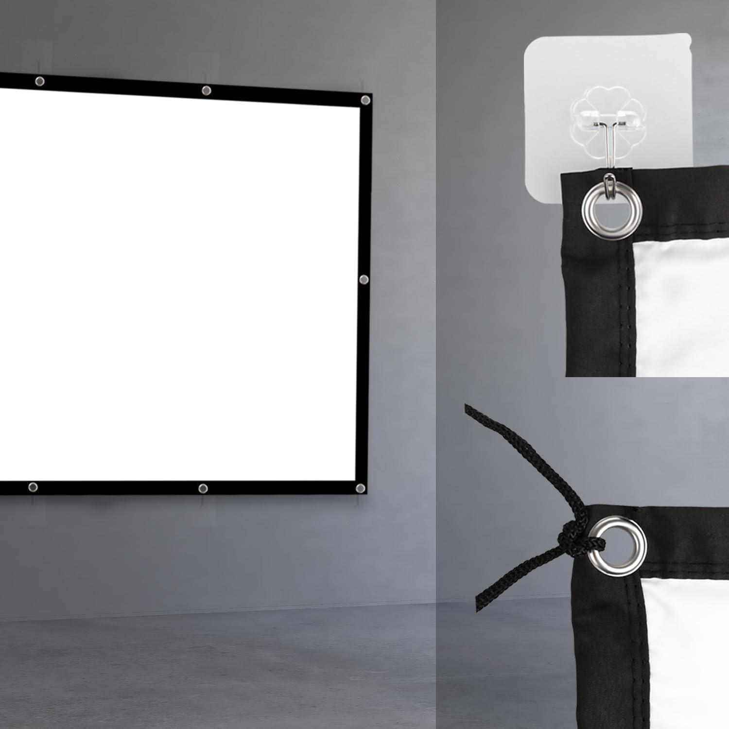 Maclean Projektionswand 150" 330x187cm 16:9 Polyester