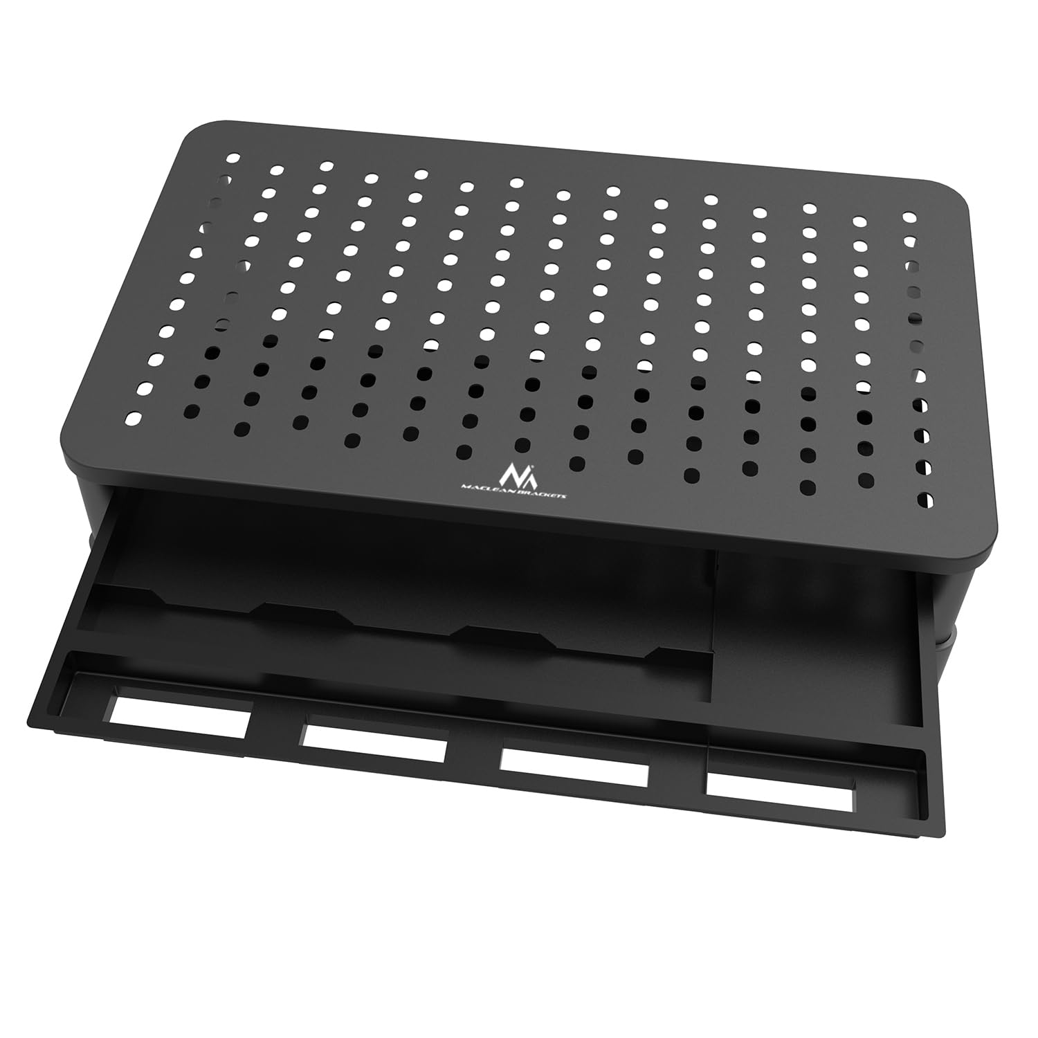 Maclean MC-946 Monitorständer mit Schublade 20 kg