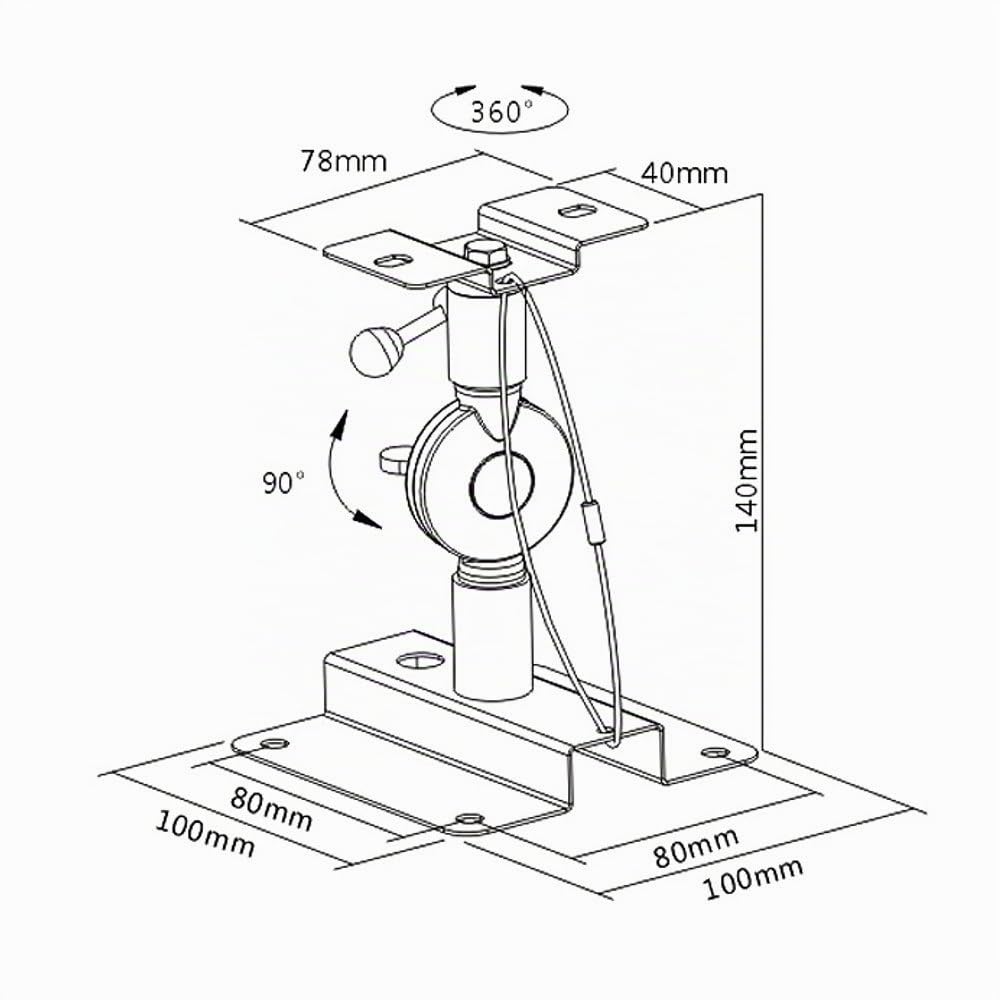Maclean Brackets MC-553 Lautsprecher Wandhalterung 2 Stück 15 kg
