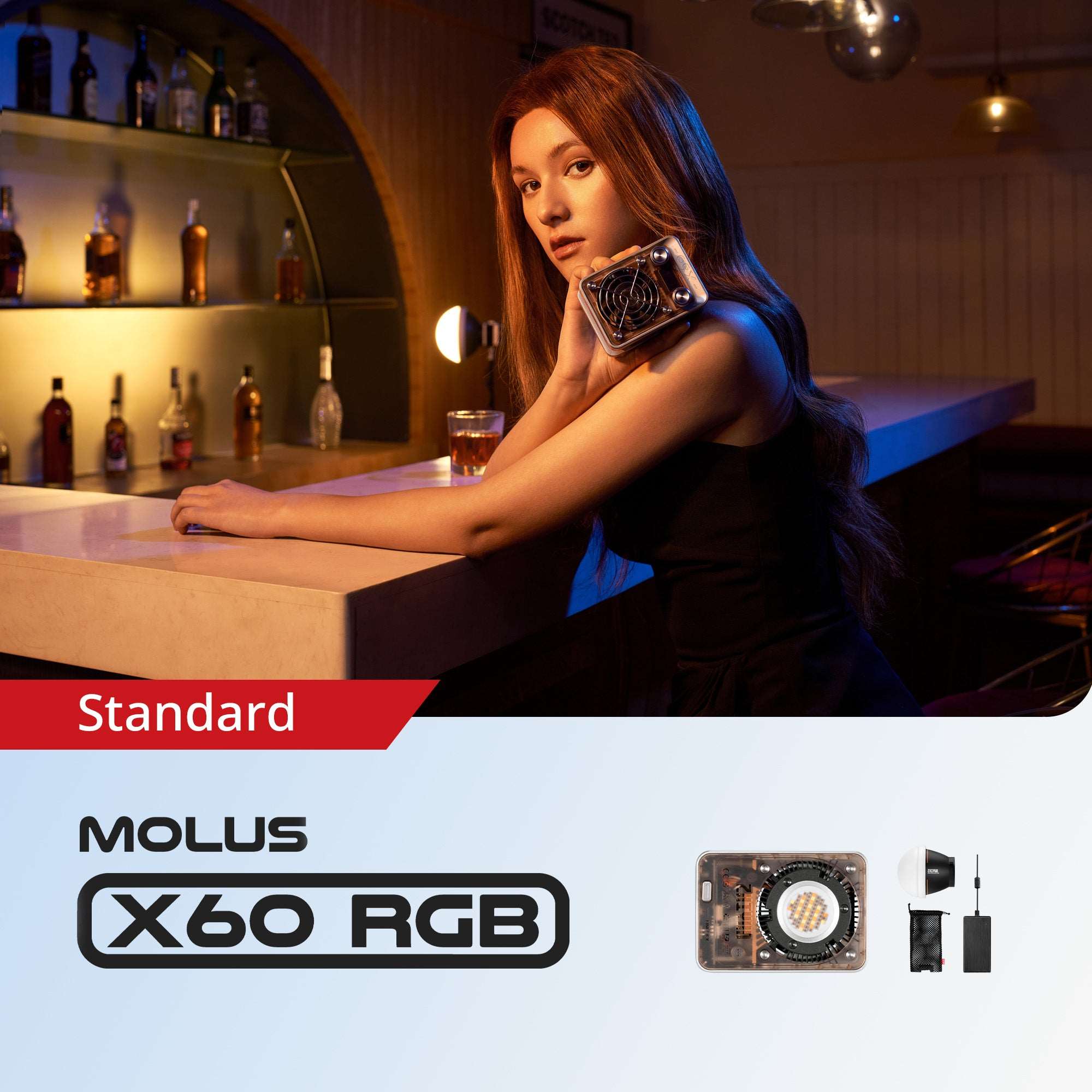 Zhiyun MOLUS X60 RGB Videolicht 60W Standard EU