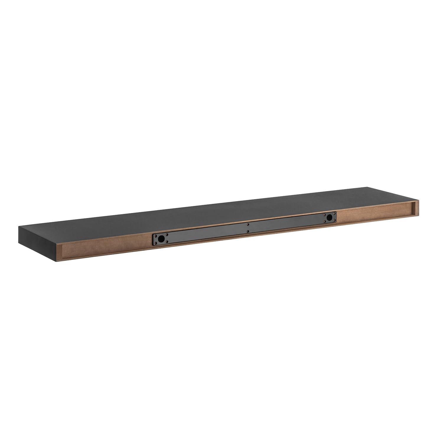 Maclean Brackets MC-330 Wandregal Schwarz 90x20x4 MDF 5kg