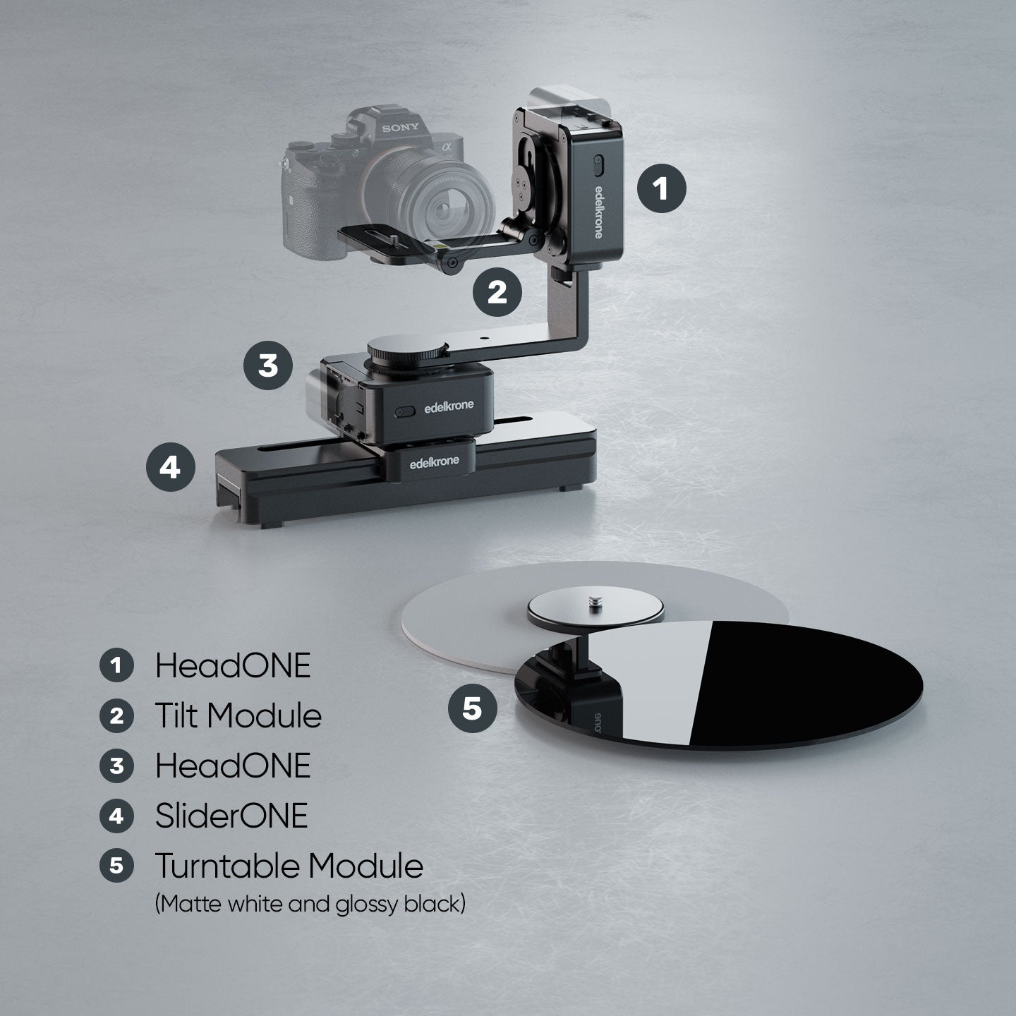 Edelkrone PackShot GO Bundle Video-Slider Set motorisiert
