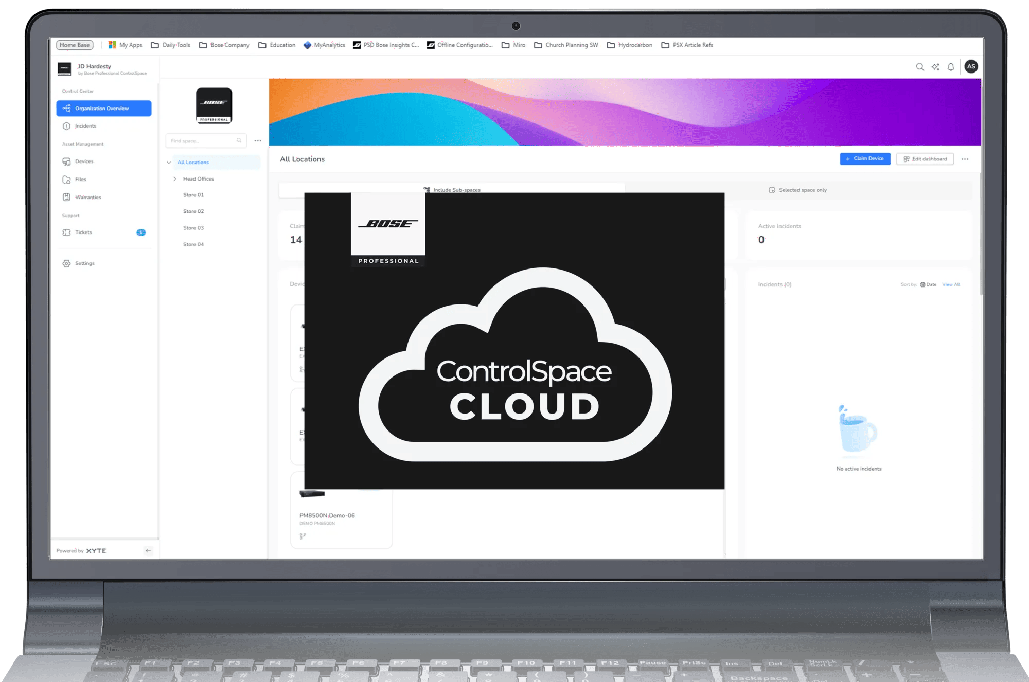 Bose Professional ControlSpace Cloud Software Steuerung