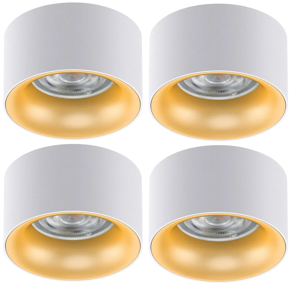 Maclean Energy MCE457 Einbaustrahler 4er Weiß/Gold Warmweiß
