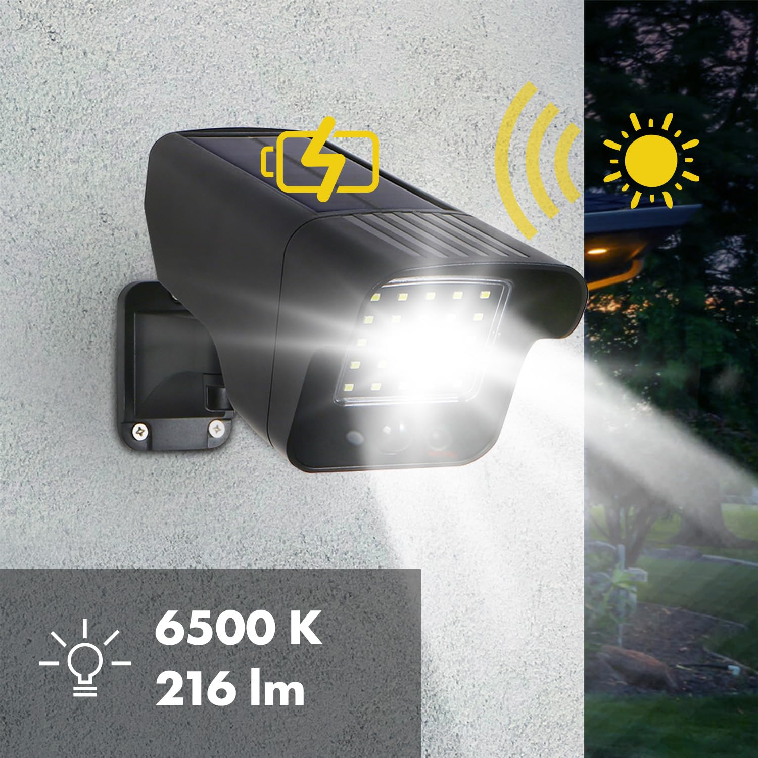 Maclean SOL1803S Kamera-Attrappe Solar IP65 LED