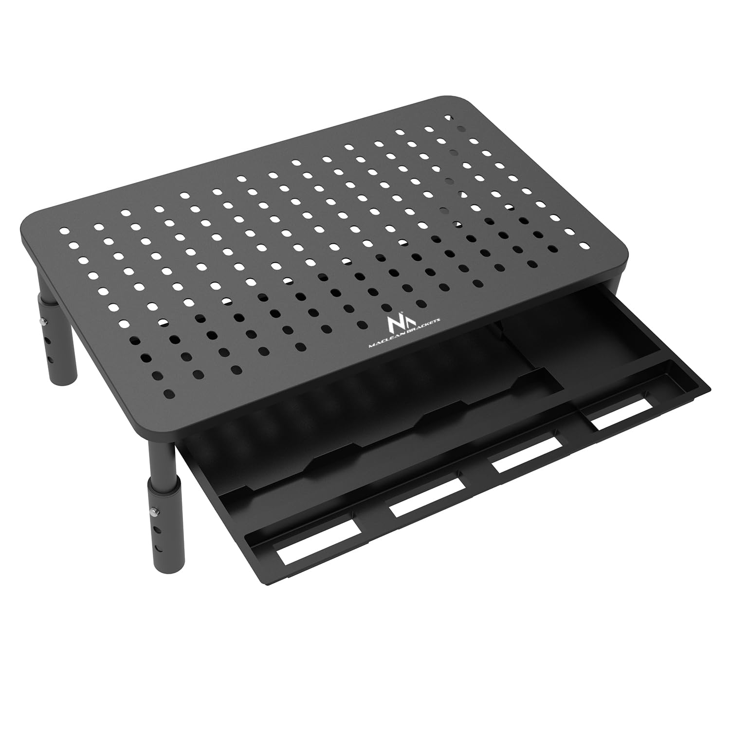 Maclean MC-946 Monitorständer mit Schublade 20 kg