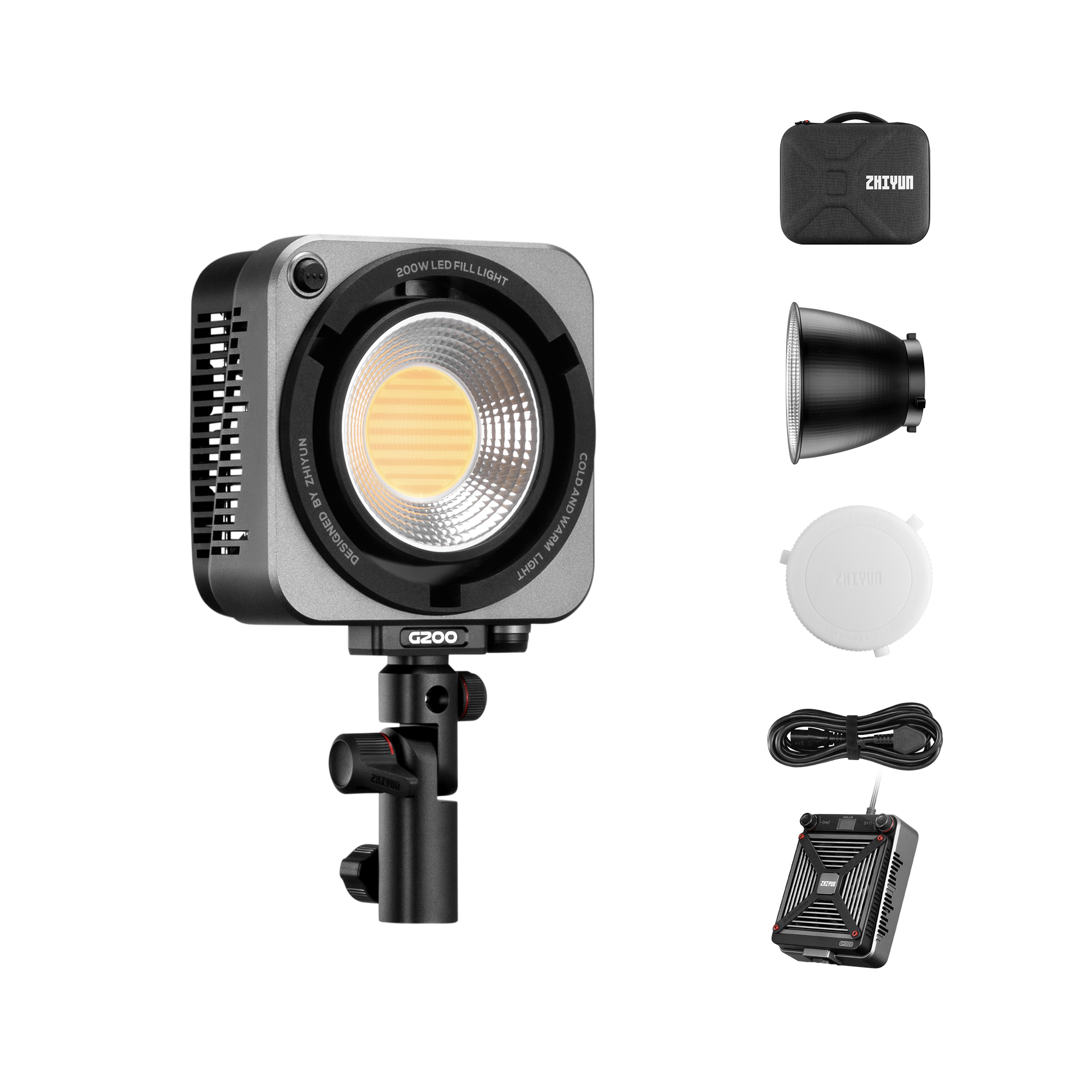 Zhiyun Molus G200 Videoleuchte 200W Bowens 2700-6500K
