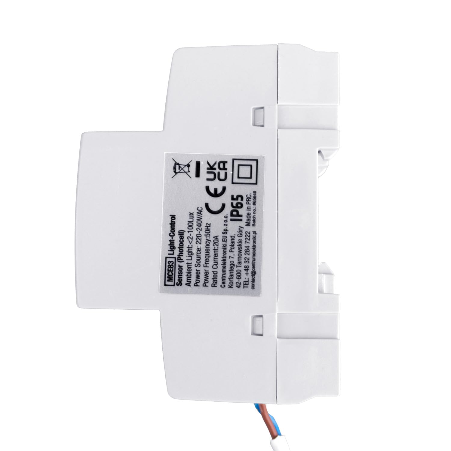 Maclean MCE83 Dämmerungssensor Hutschiene Externe Sonde 20A