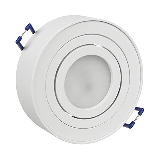 Maclean Energy MCE462W Einbaurahmen GU10 rund weiß schwenkbar