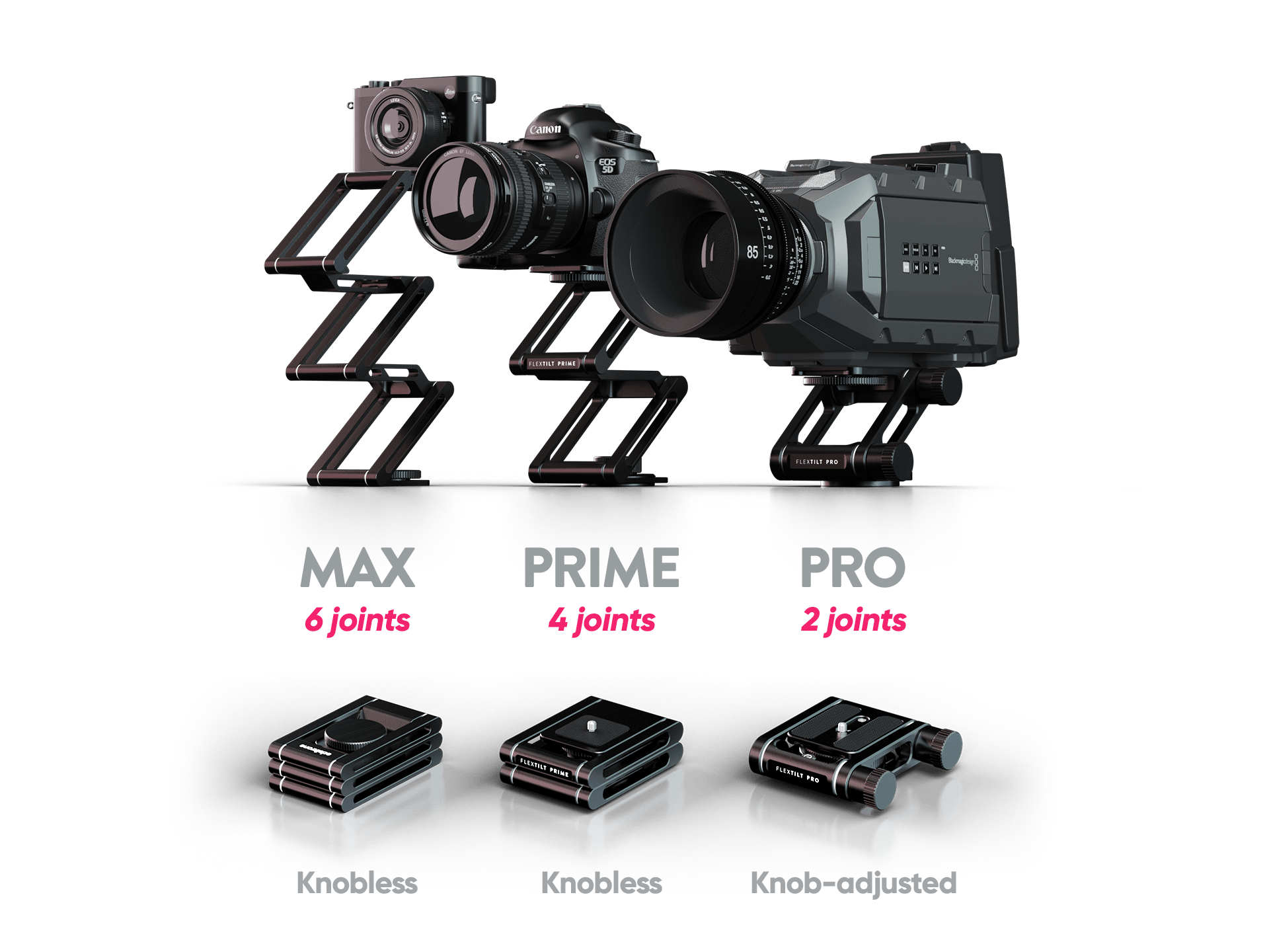 Edelkrone FlexTILT PRO V2 Stativkopf Neigekopf tragfest