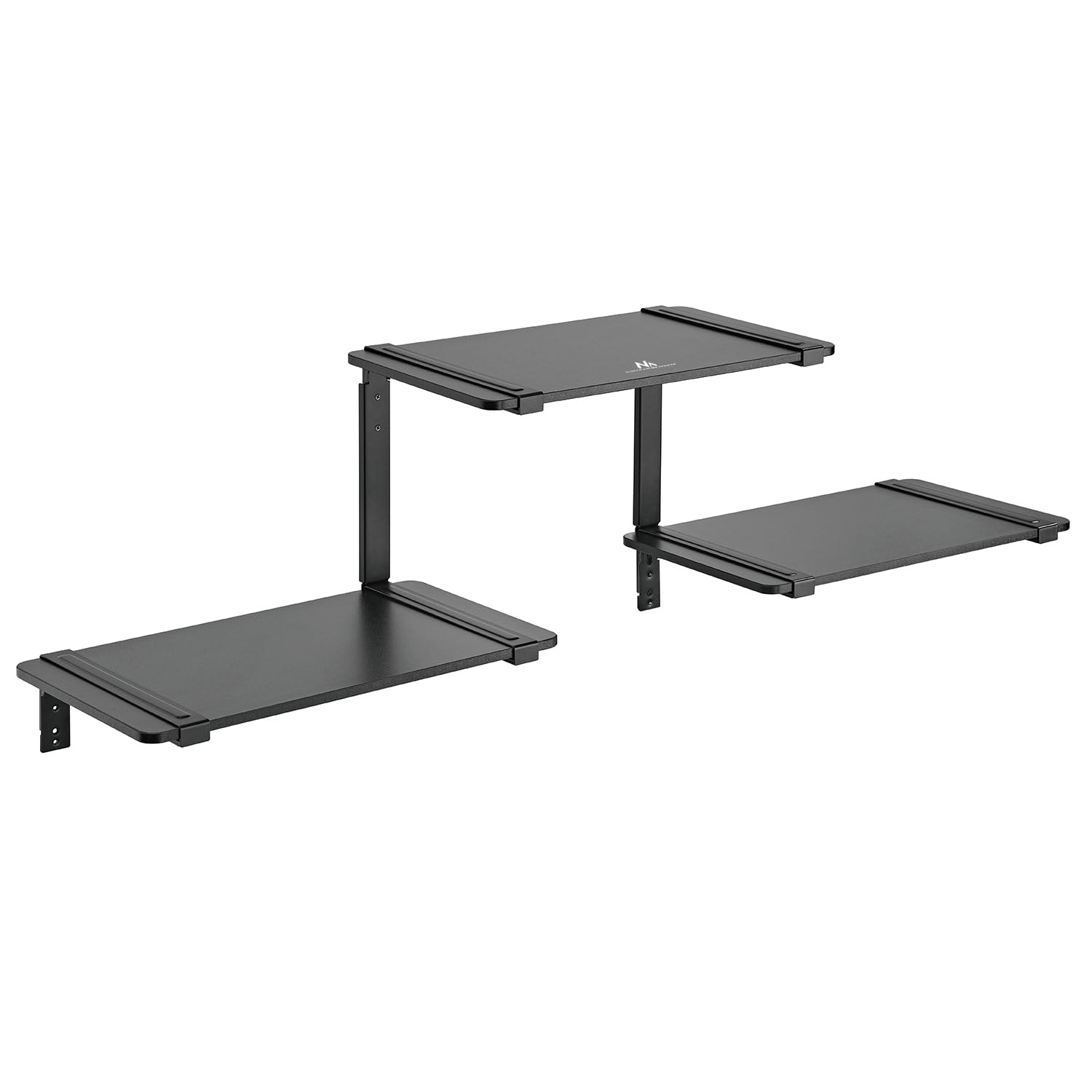 Maclean MC-974 Modulares Wandregal 3-stufig Schwarz 3x10kg