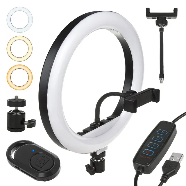 Maclean Energy MCE612B Ringlicht 12" 20W 3 Farben Bluetooth