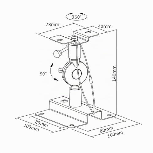 Maclean Brackets MC-553 Lautsprecher Wandhalterung 2 Stück 15 kg