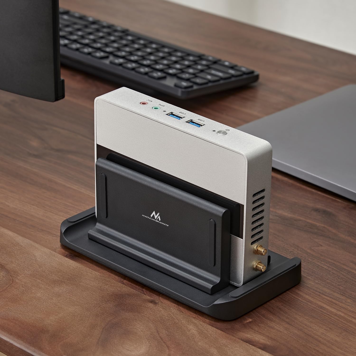 Maclean MC-454 Mini PC Halterung VESA 3kg Schwarz